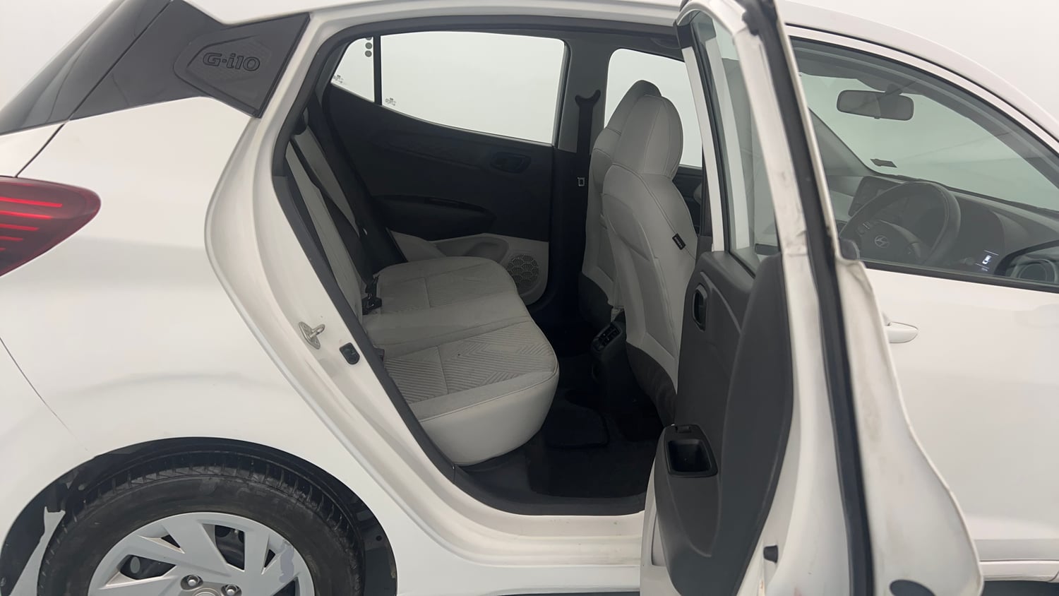 Used 2023 Hyundai Grand i10 Nios Magna 1.2 Kappa VTVT Petrol Manual interior RIGHT SIDE REAR DOOR CABIN VIEW
