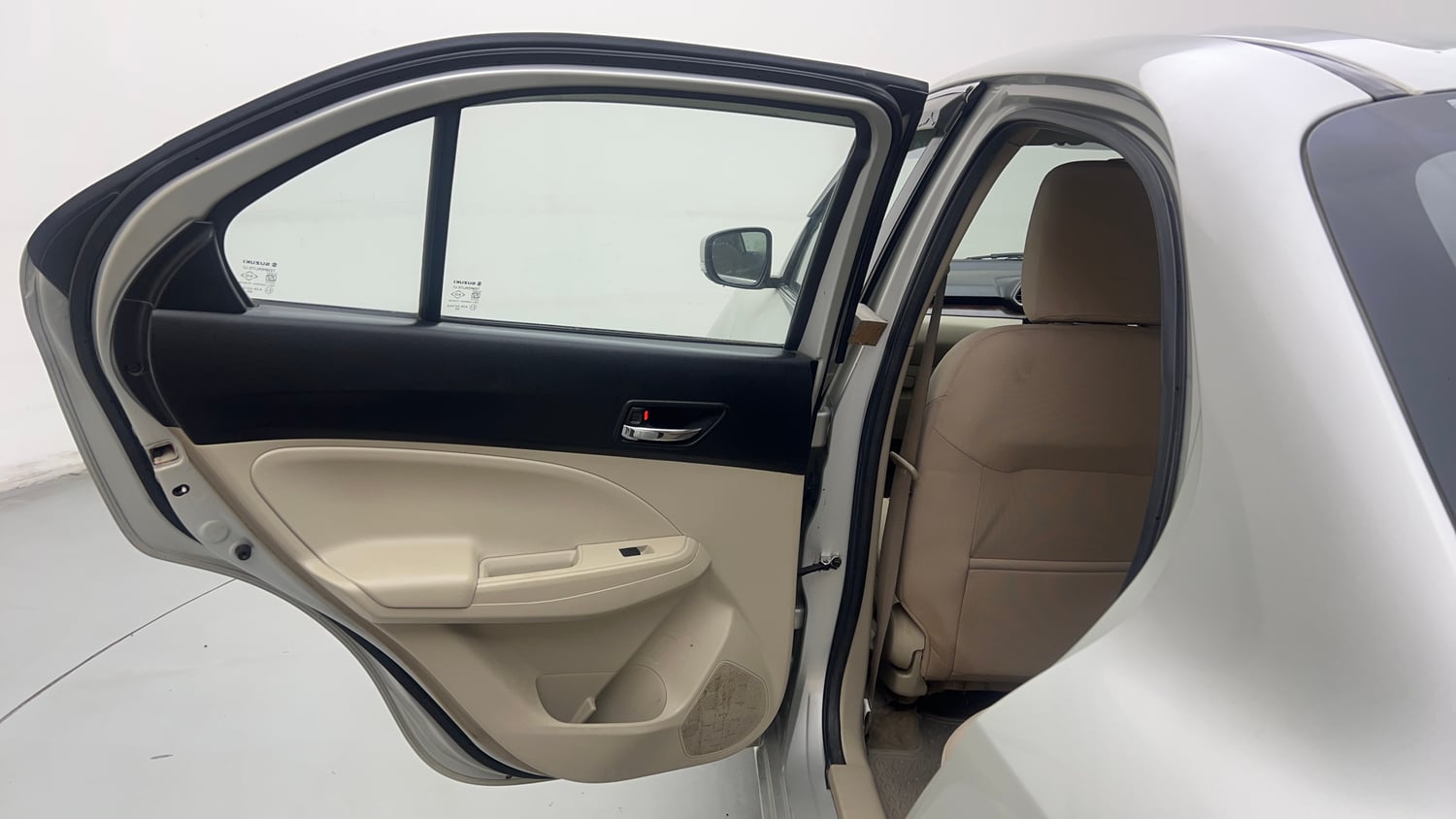 Used 2017 Maruti Suzuki Dzire VXi Petrol Manual interior LEFT REAR DOOR OPEN VIEW