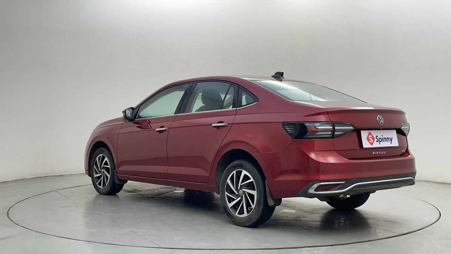 Used 2022 Volkswagen Virtus Topline 1.0 TSI MT Petrol Manual exterior LEFT REAR CORNER VIEW
