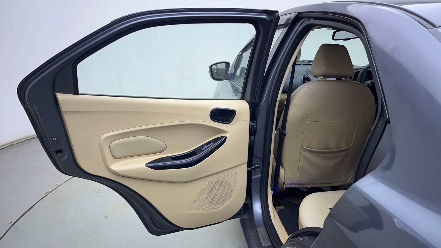 Used 2016 Ford Figo Aspire Titanium 1.2 Ti-VCT Petrol Manual interior LEFT REAR DOOR OPEN VIEW
