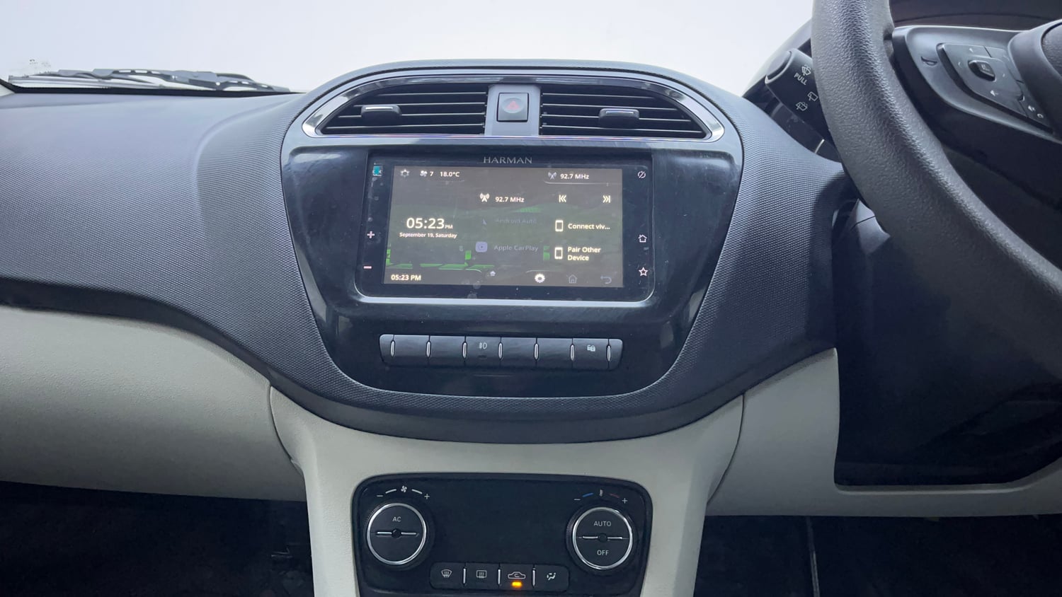 Used 2023 Tata Tiago XZA Plus Petrol Automatic interior MUSIC SYSTEM & AC CONTROL VIEW