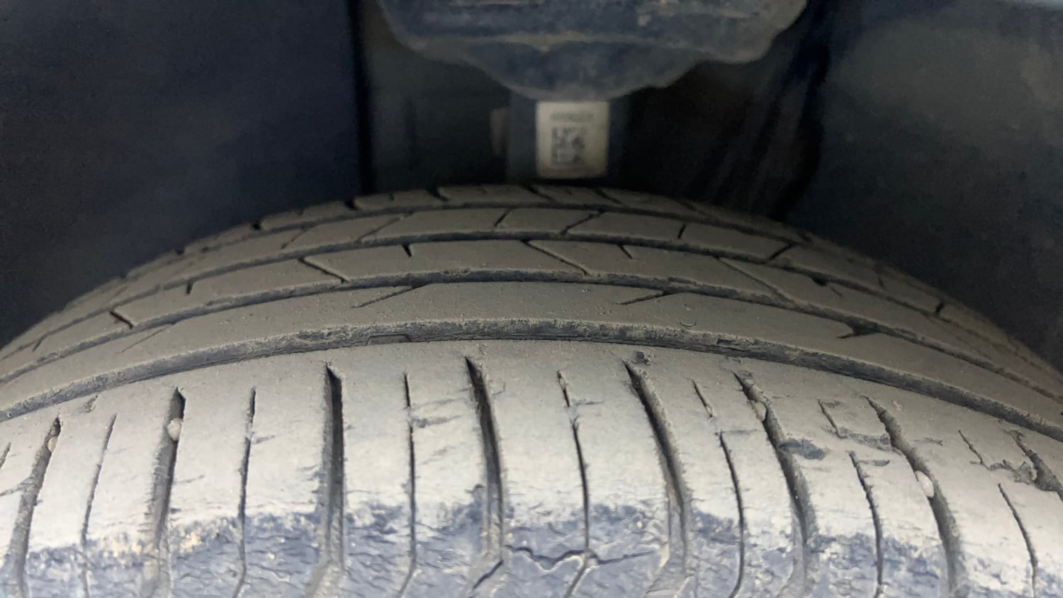 Used 2023 Skoda Slavia Ambition 1.0L TSI MT Petrol Manual tyres LEFT FRONT TYRE TREAD VIEW