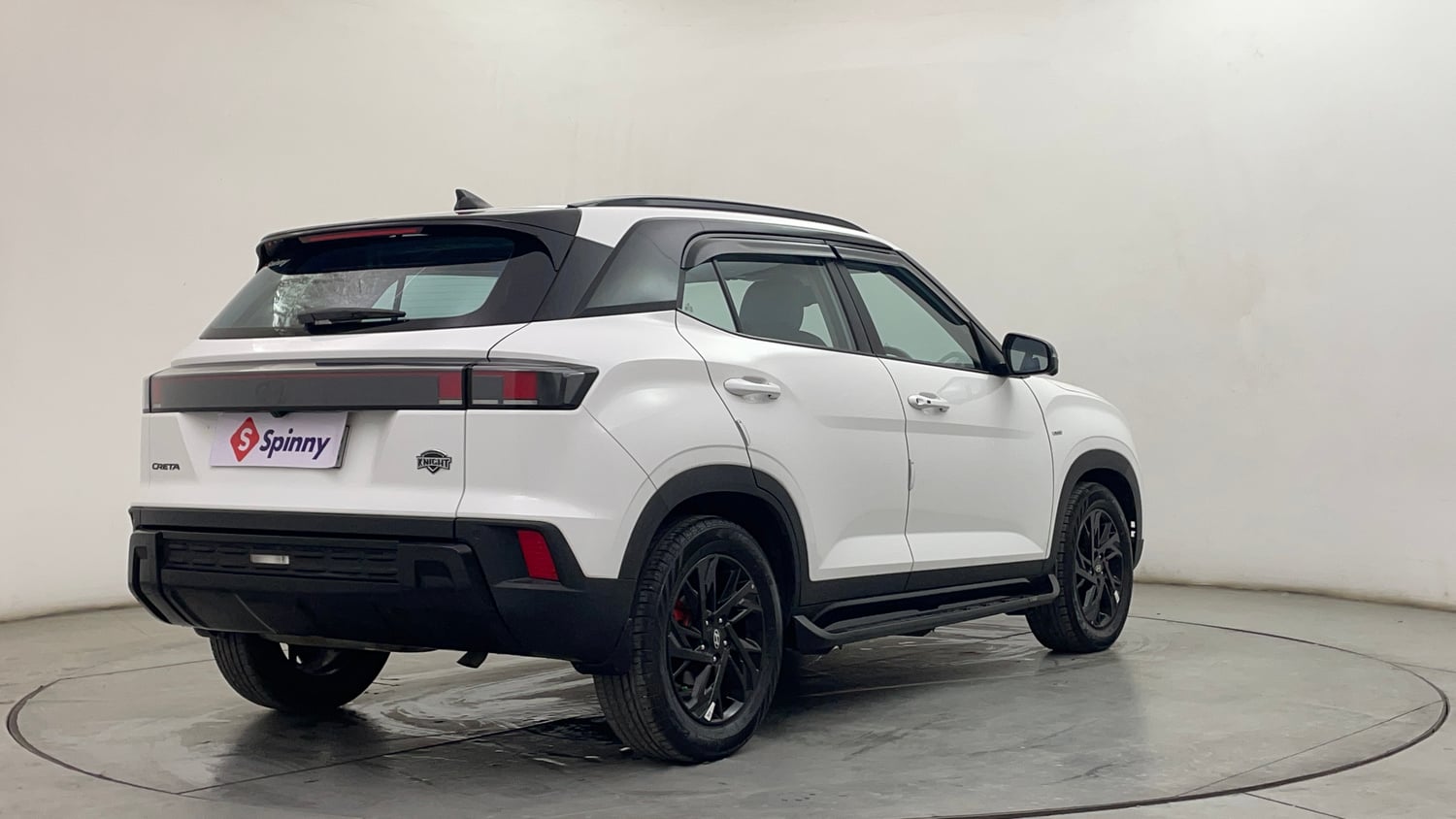 Used 2024 Hyundai Creta SX (O) 1.5 Petrol IVT Knight Petrol Automatic exterior RIGHT REAR CORNER VIEW
