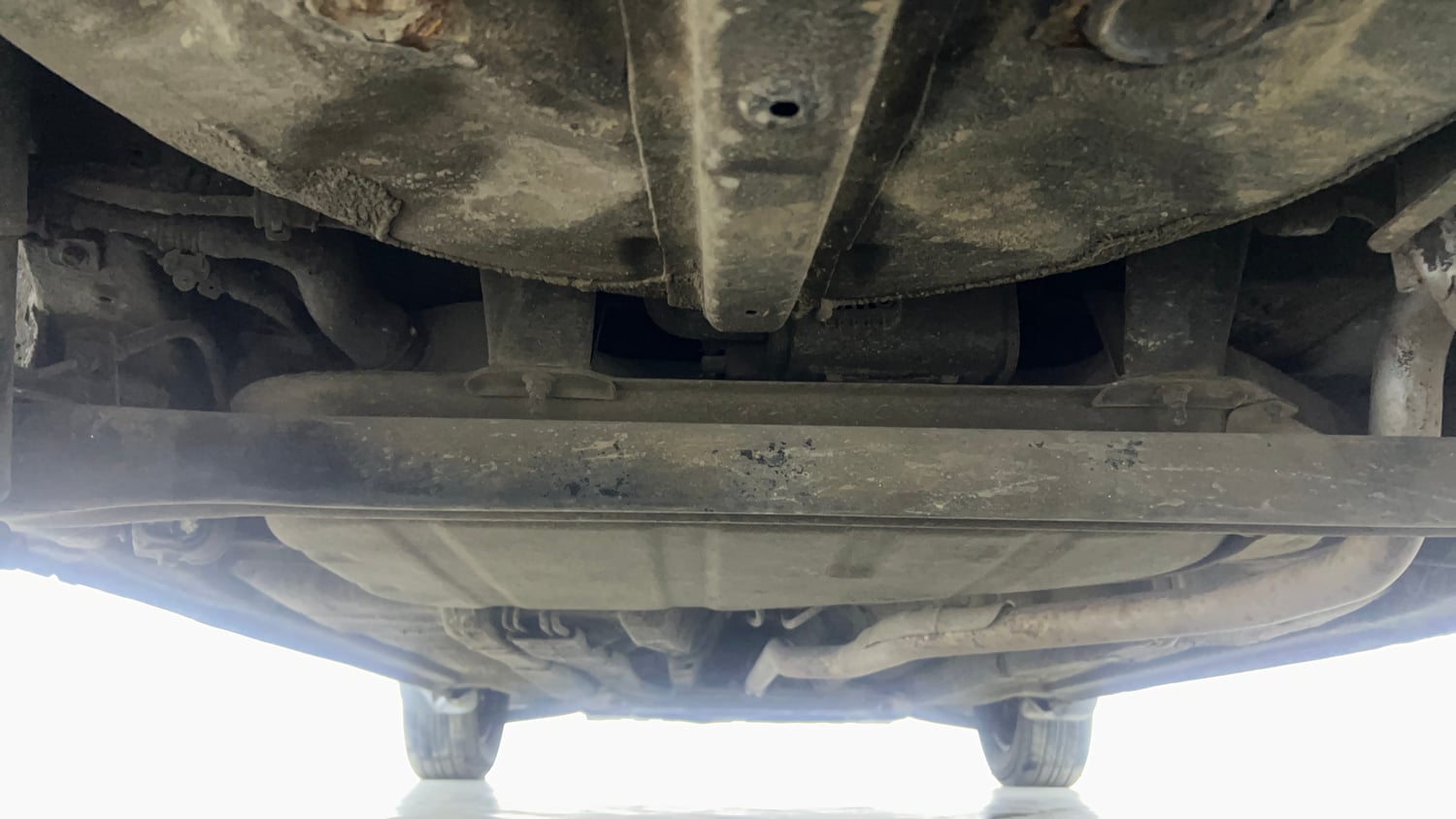 Used 2013 Hyundai i20 Magna 1.2 Petrol Manual extra REAR UNDERBODY VIEW (TAKEN FROM REAR)