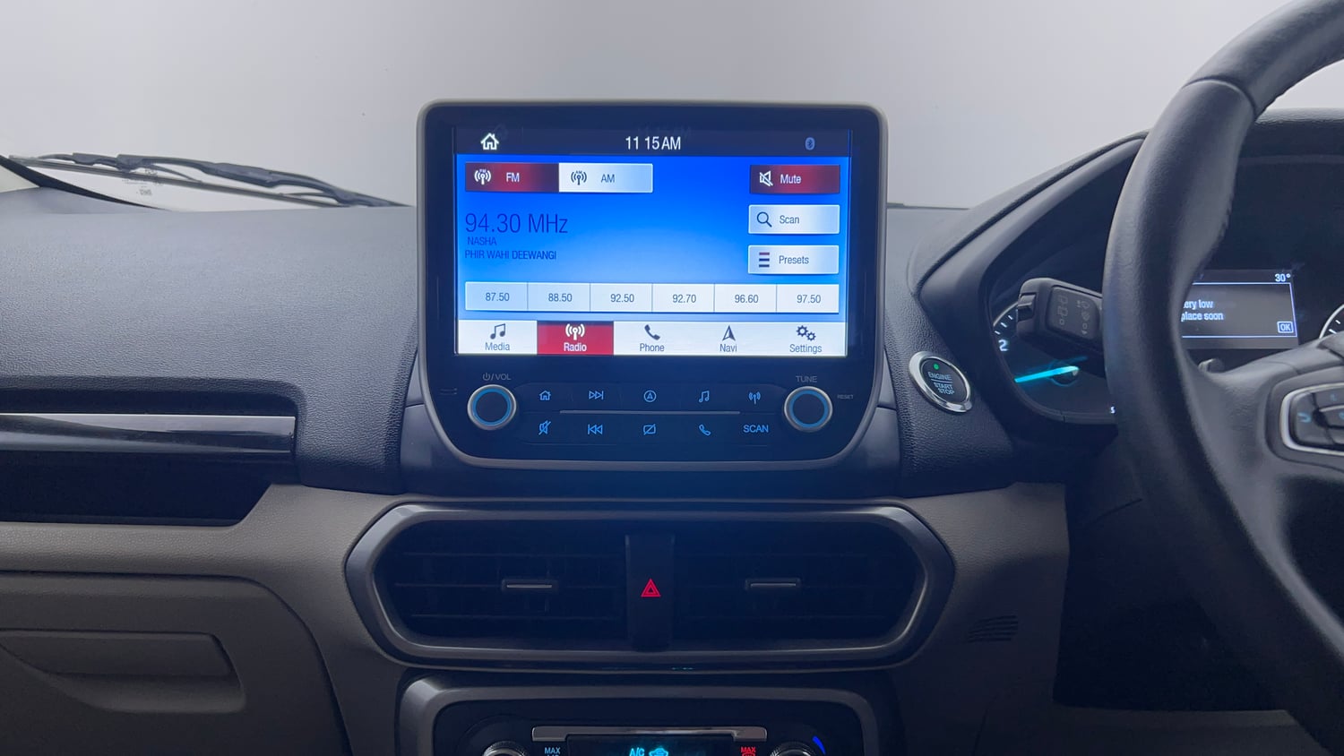 Used 2021 Ford EcoSport Titanium Plus 1.5L Ti-VCT AT Petrol Automatic interior MUSIC SYSTEM & AC CONTROL VIEW