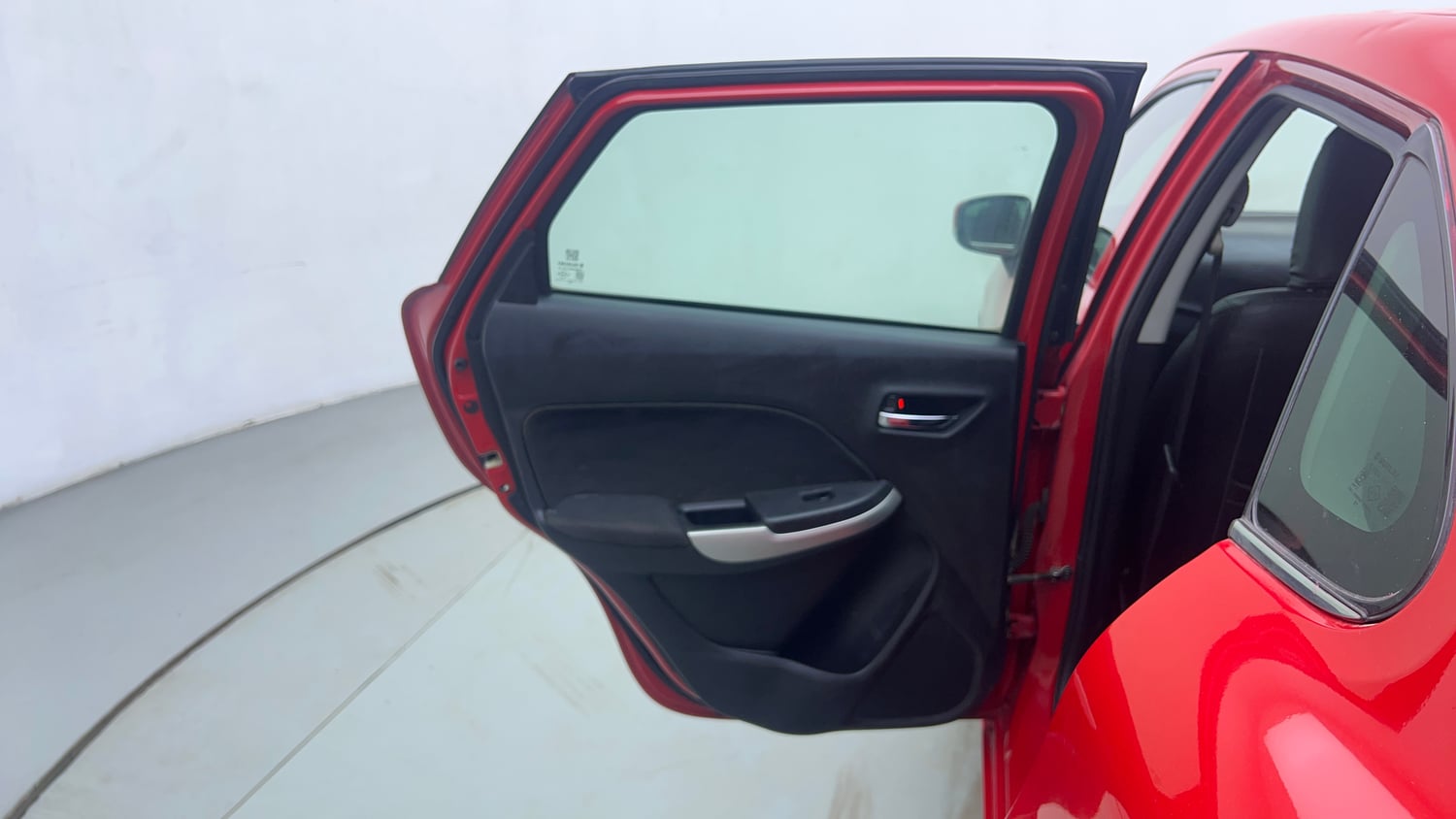 Used 2016 Maruti Suzuki Baleno Alpha 1.2 Petrol Manual interior LEFT REAR DOOR OPEN VIEW