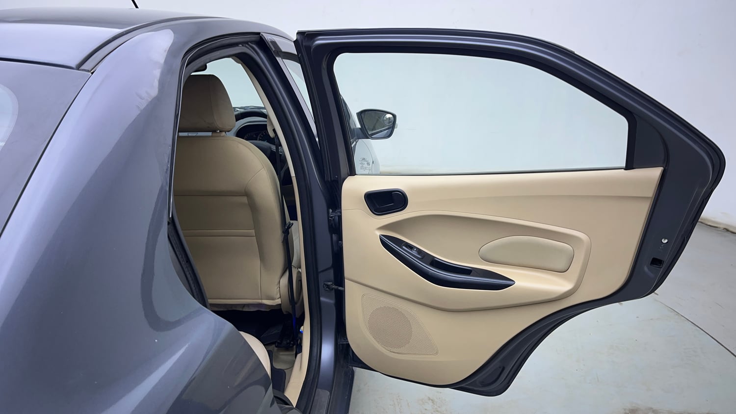 Used 2016 Ford Figo Aspire Titanium 1.2 Ti-VCT Petrol Manual interior RIGHT REAR DOOR OPEN VIEW