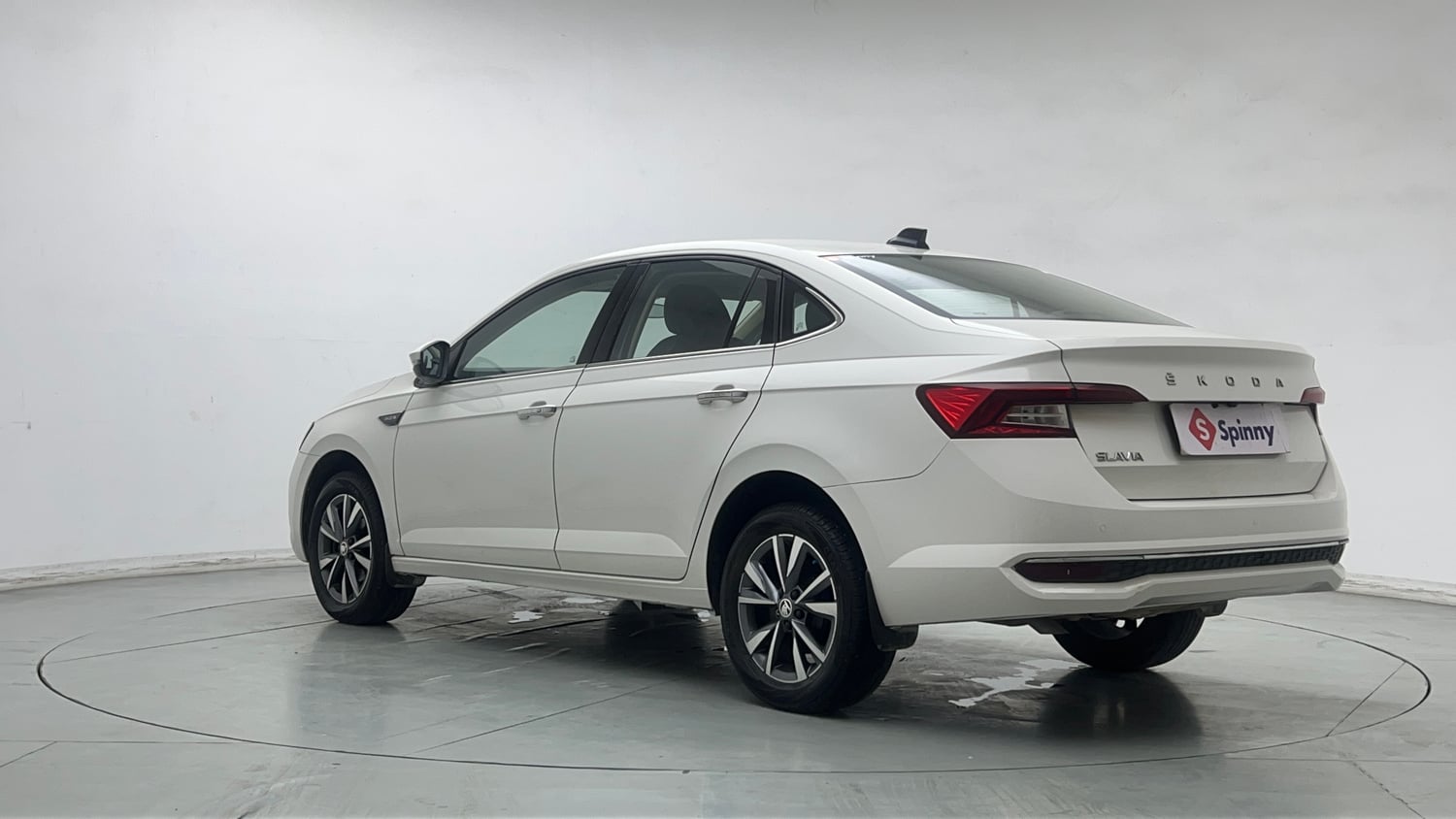 Used 2023 Skoda Slavia Style 1.0L TSI MT Petrol Manual exterior LEFT REAR CORNER VIEW