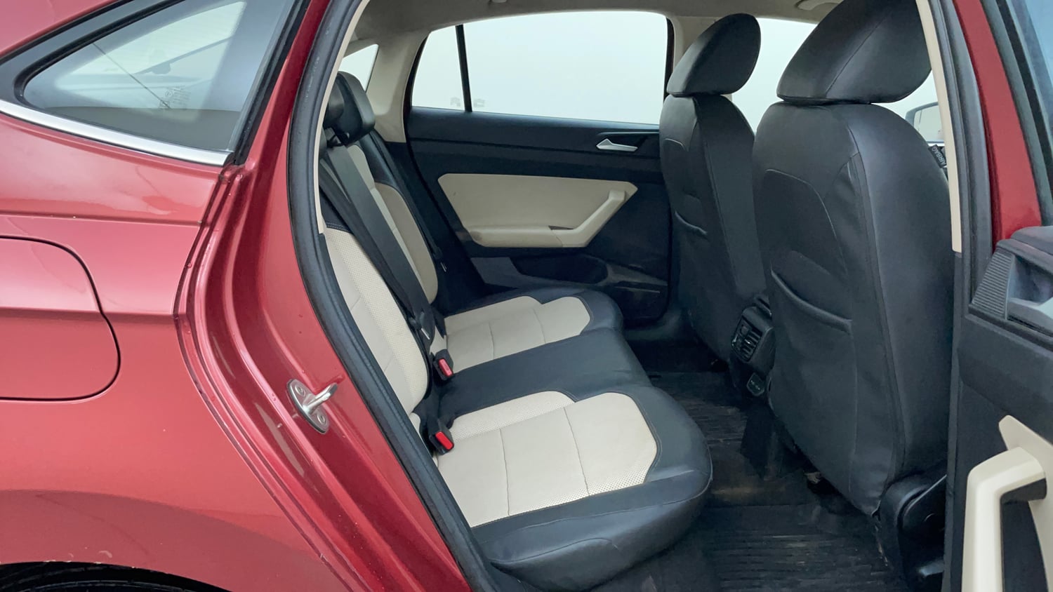 Used 2022 Volkswagen Virtus Topline 1.0 TSI MT Petrol Manual interior RIGHT SIDE REAR DOOR CABIN VIEW