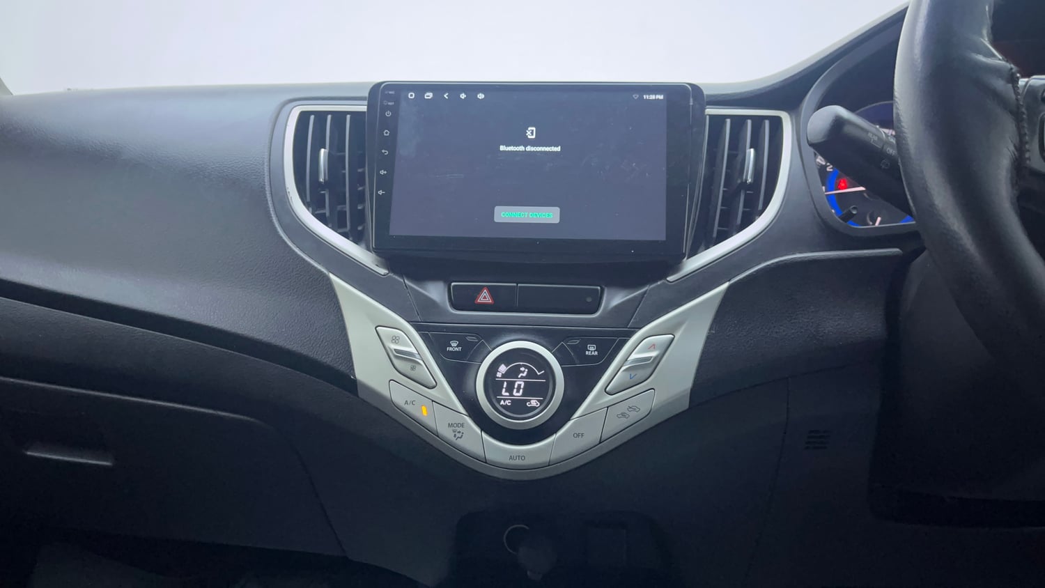 Used 2017 Maruti Suzuki Baleno Delta 1.2 Petrol Manual interior MUSIC SYSTEM & AC CONTROL VIEW