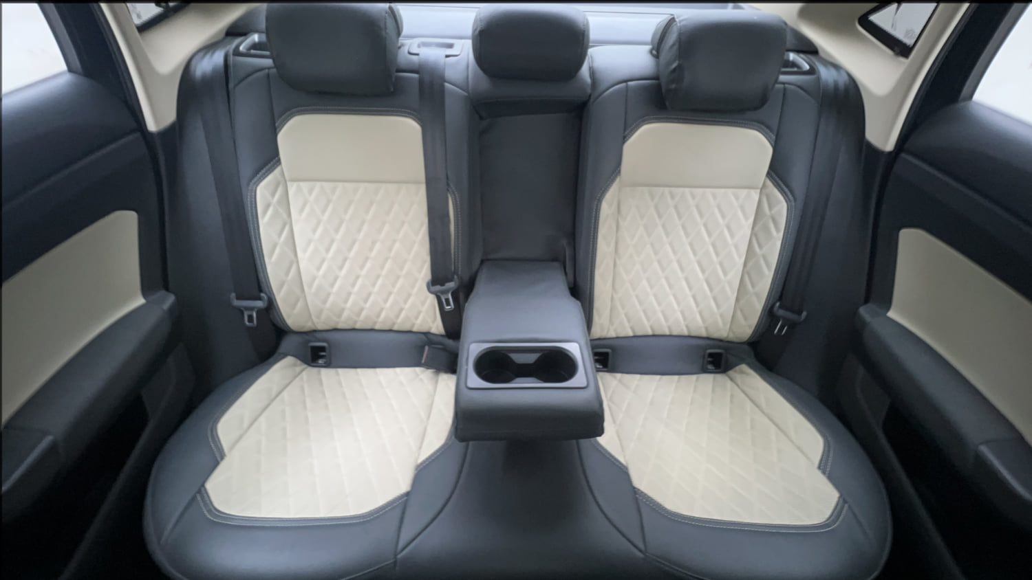 Used 2023 Skoda Slavia Ambition 1.0L TSI MT Petrol Manual interior REAR SEAT CONDITION VIEW