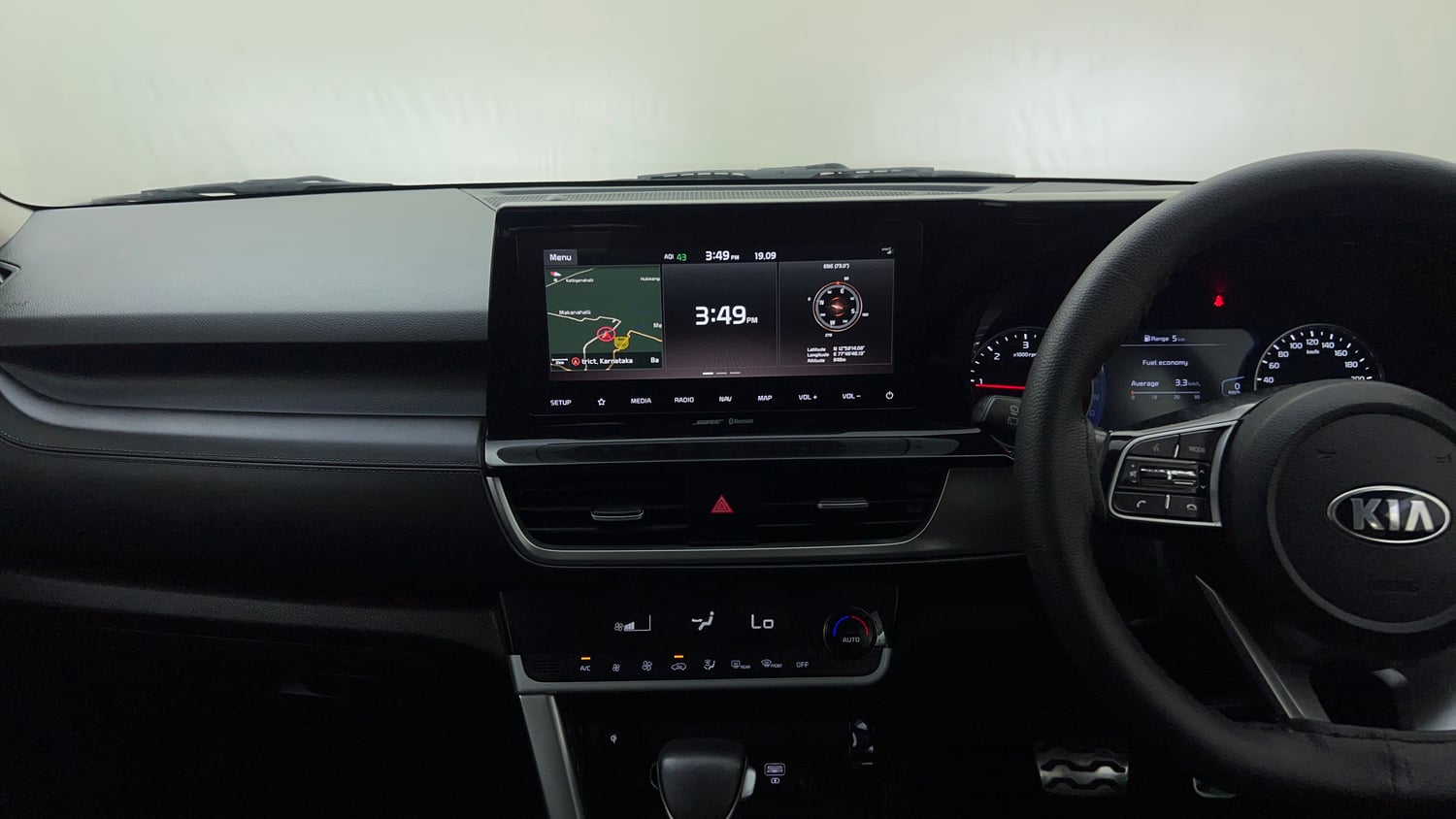 Used 2021 Kia Seltos GTX Plus AT 1.5 Diesel Diesel Automatic interior MUSIC SYSTEM & AC CONTROL VIEW