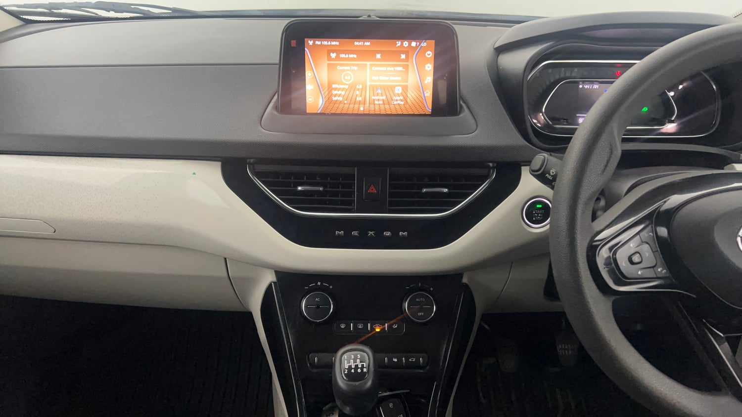 Used 2021 Tata Nexon XZ Plus Petrol Manual interior MUSIC SYSTEM & AC CONTROL VIEW