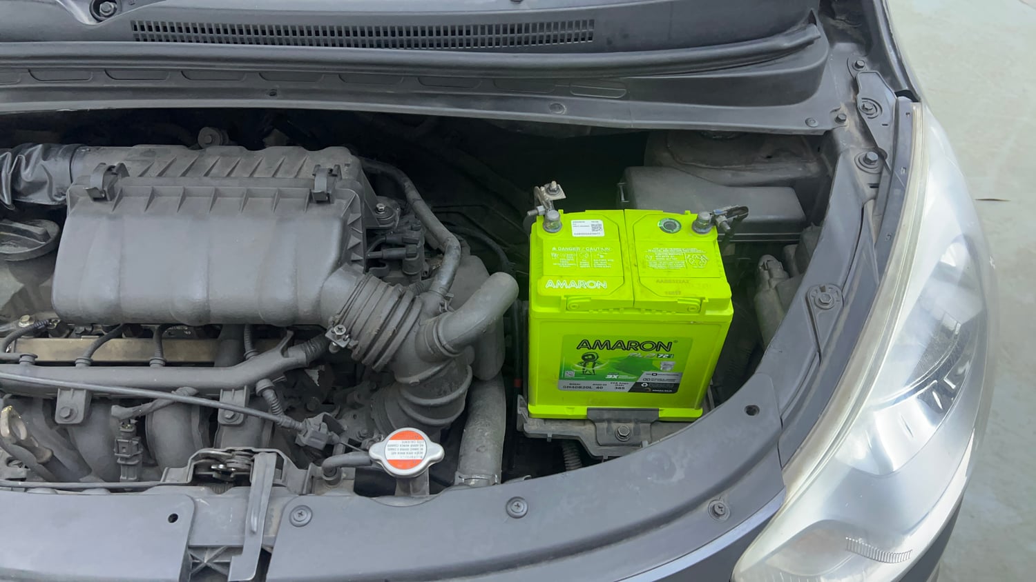 Used 2012 Hyundai i10 Sportz 1.2 Kappa2 Petrol Manual engine ENGINE LEFT SIDE VIEW
