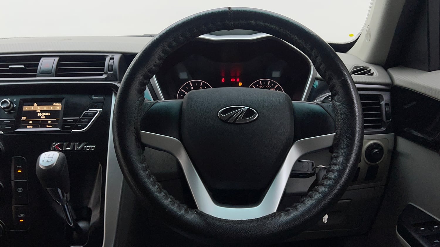 Used 2017 Mahindra KUV100 K6 6 STR Petrol Manual interior STEERING VIEW