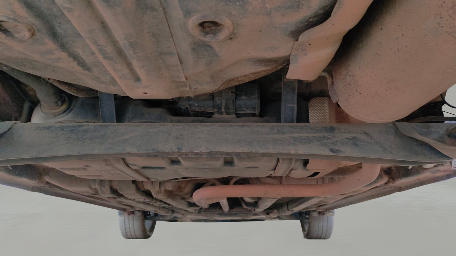 Used 2017 Hyundai Elite i20 Asta 1.2 (O) Petrol Manual extra REAR UNDERBODY VIEW (TAKEN FROM REAR)