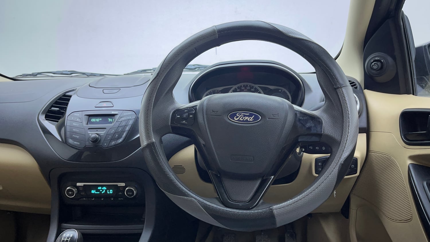 Used 2016 Ford Figo Aspire Titanium 1.2 Ti-VCT Petrol Manual interior STEERING VIEW