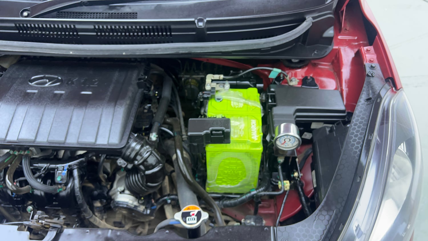 Used 2022 Hyundai Grand i10 Nios Sportz 1.2 Kappa VTVT CNG Cng Manual engine ENGINE LEFT SIDE VIEW