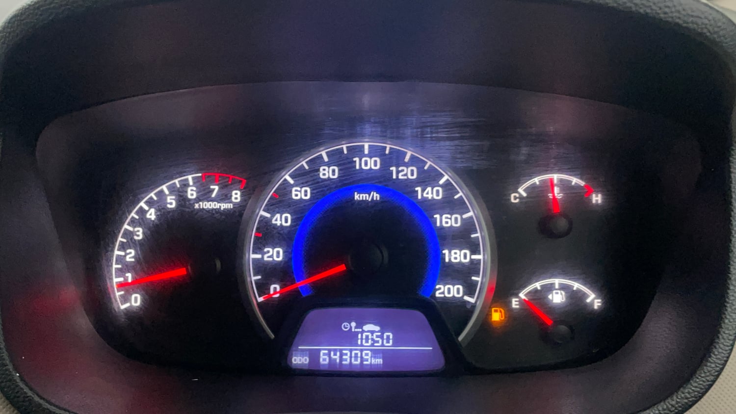 Used 2018 Hyundai Grand i10 Sportz 1.2 Kappa VTVT Petrol Manual interior CLUSTERMETER VIEW