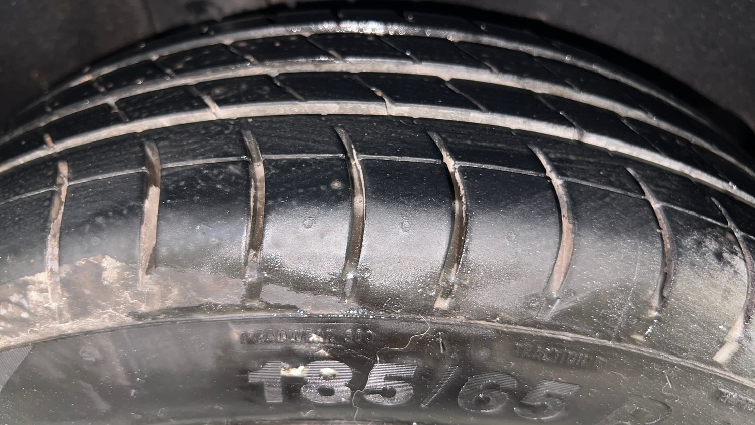 Used 2021 Maruti Suzuki Baleno Delta Petrol Manual tyres RIGHT REAR TYRE TREAD VIEW