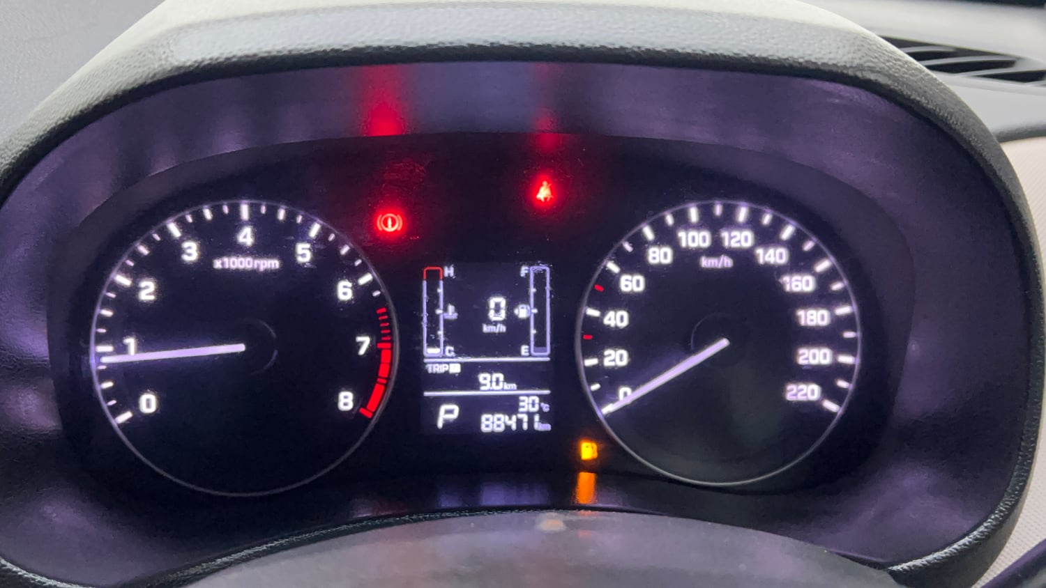 Used 2017 Hyundai Creta 1.6 SX Plus AT Petrol Petrol Automatic interior CLUSTERMETER VIEW