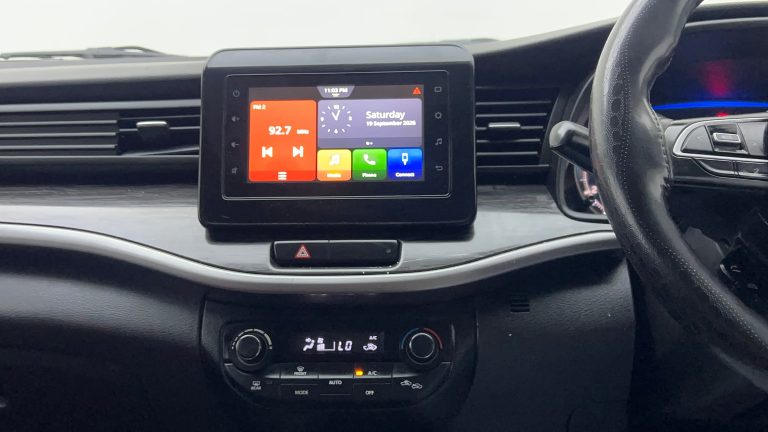 Used 2021 Maruti Suzuki XL6 Zeta AT Petrol Petrol Automatic interior MUSIC SYSTEM & AC CONTROL VIEW