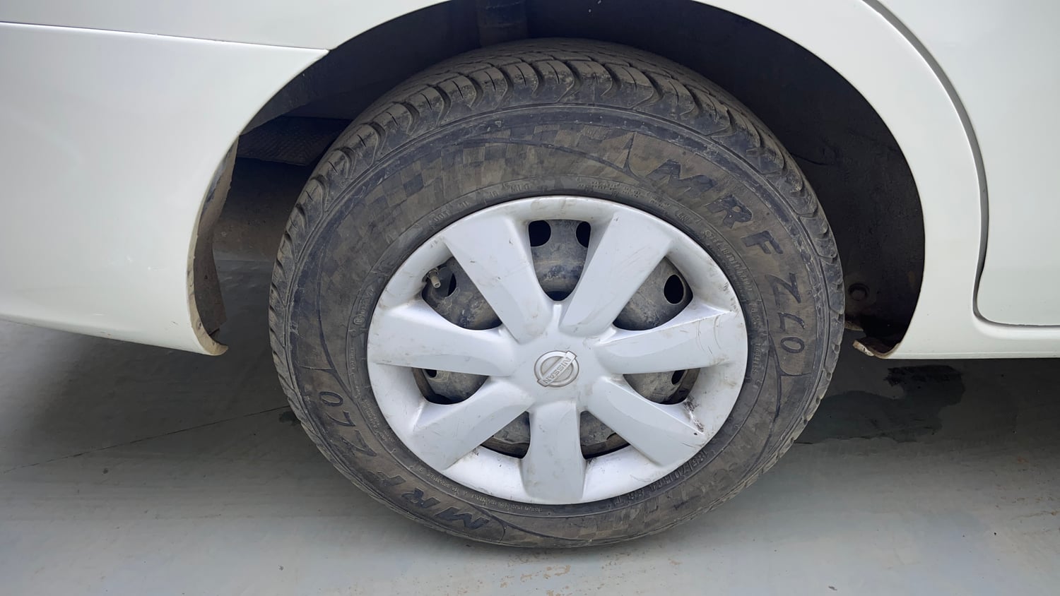 Used 2018 Nissan Sunny XL D Diesel Manual tyres RIGHT REAR TYRE RIM VIEW