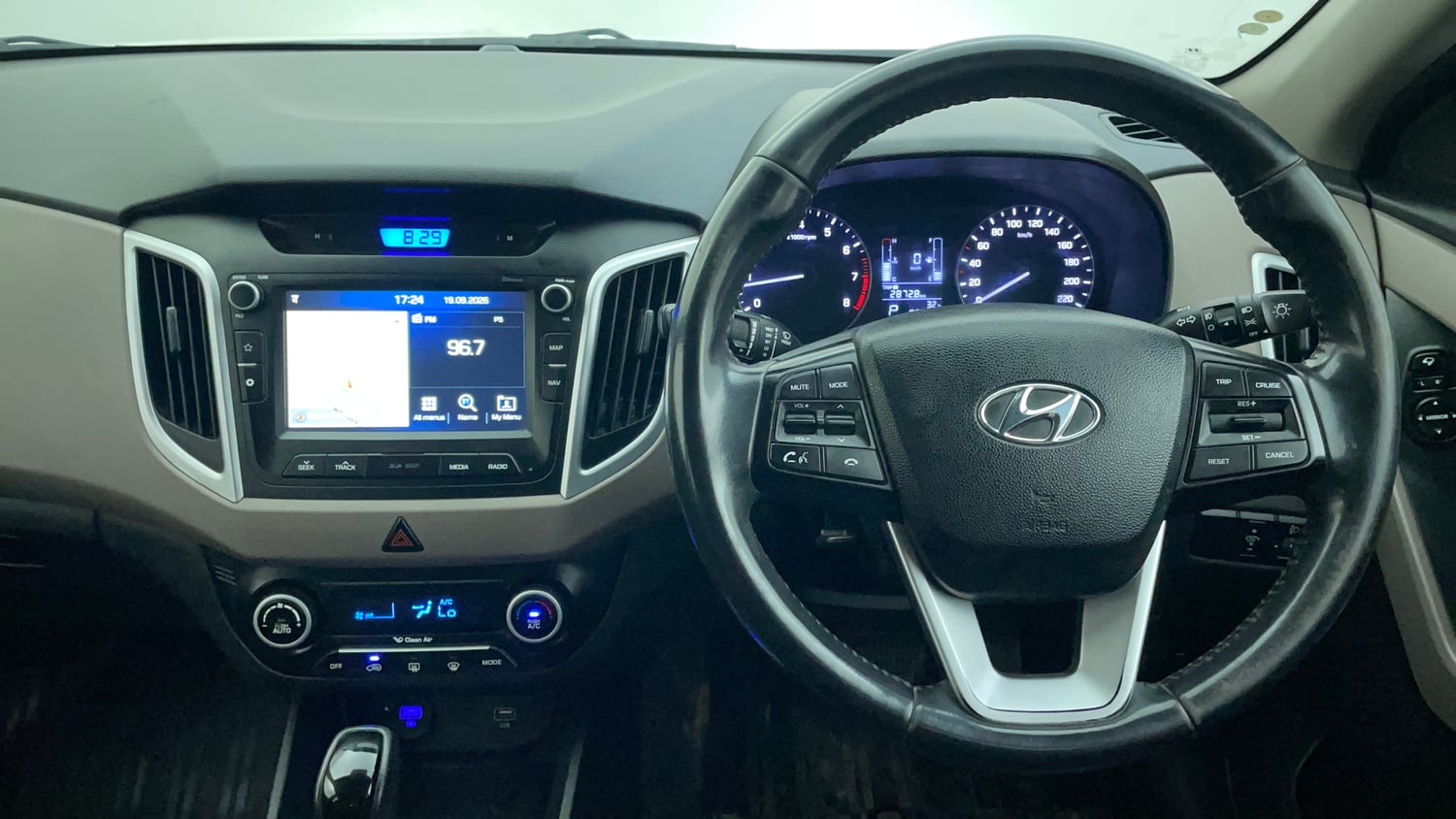 Used 2018 Hyundai Creta SX 1.6 AT Petrol Petrol Automatic interior STEERING VIEW