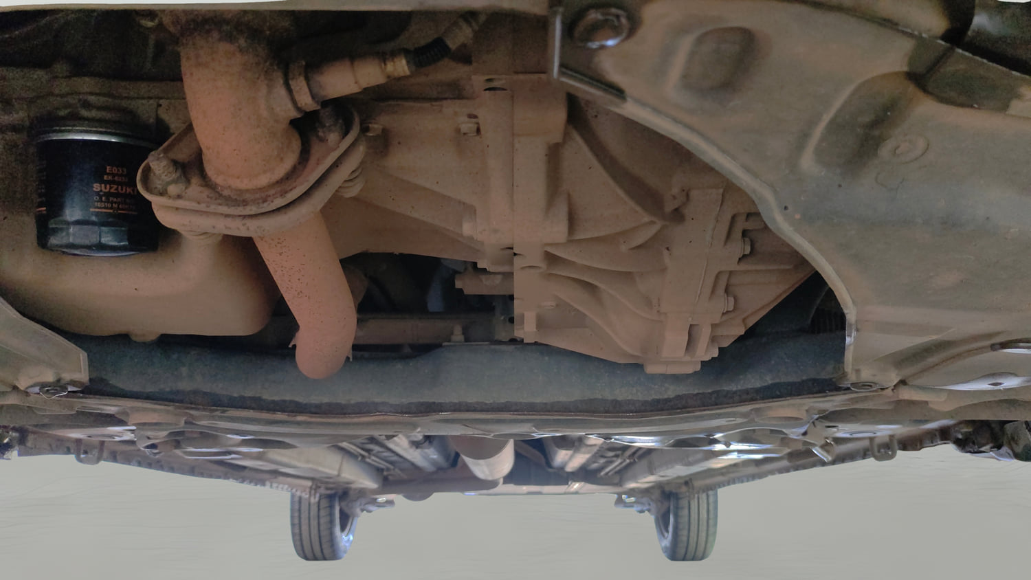 Used 2016 Maruti Suzuki Ertiga VXI Petrol Manual extra FRONT LEFT UNDERBODY VIEW