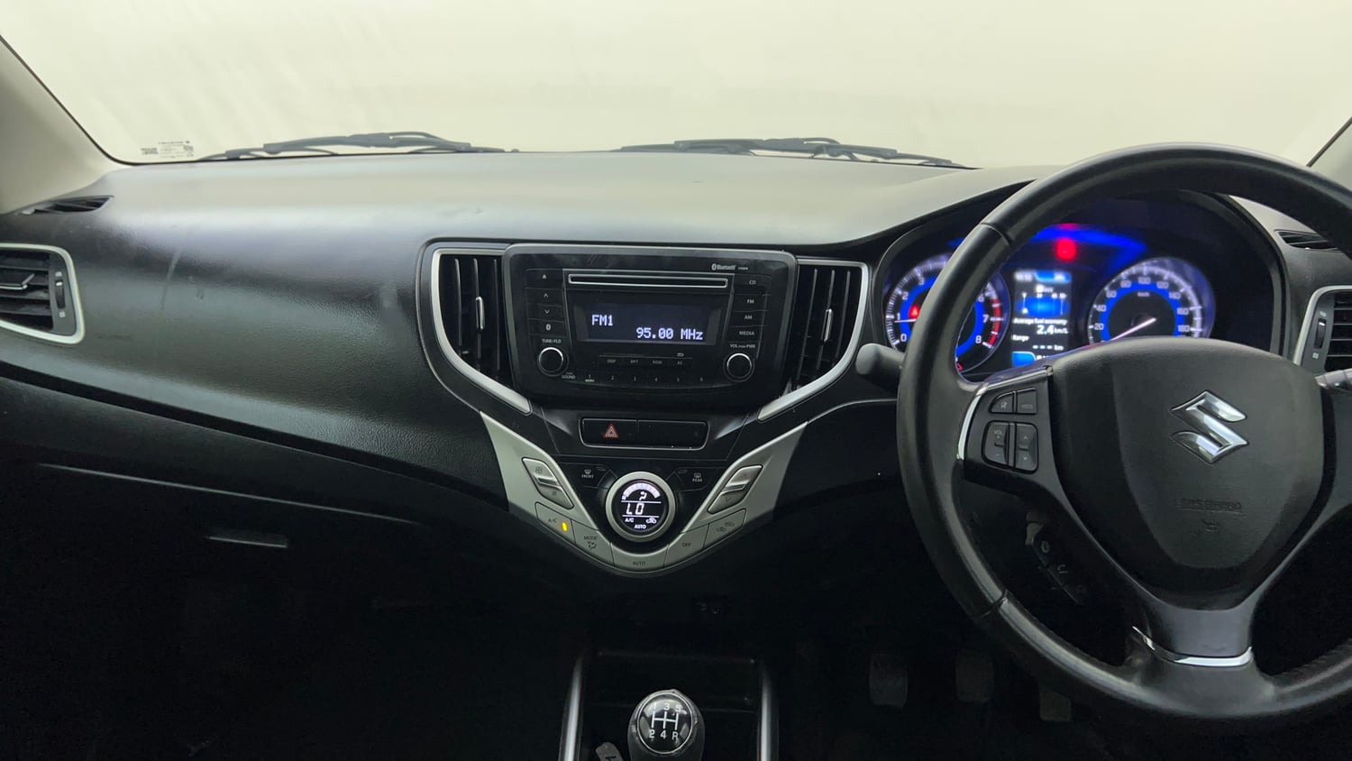 Used 2017 Maruti Suzuki Baleno Zeta 1.2 Petrol Manual interior MUSIC SYSTEM & AC CONTROL VIEW