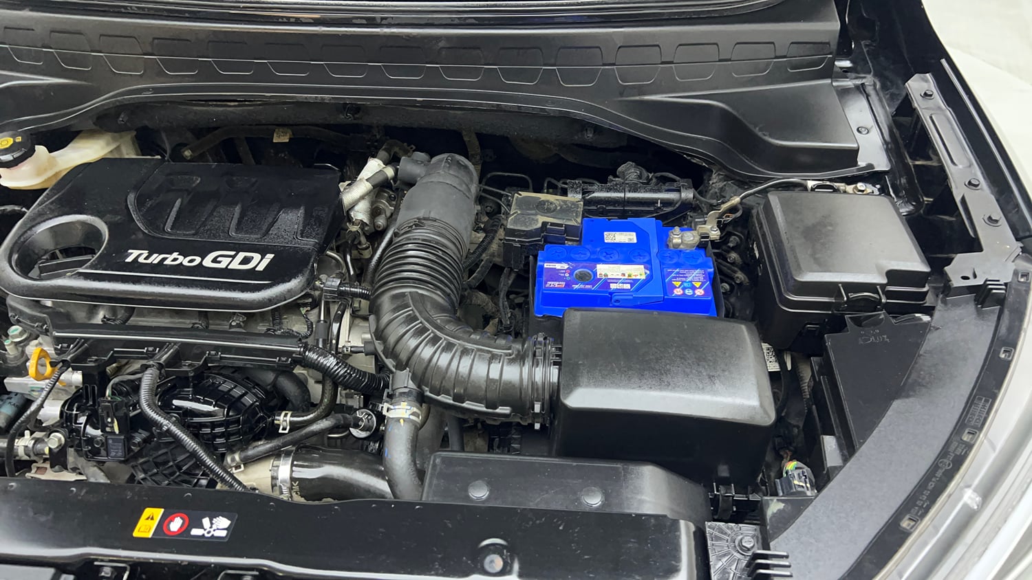 Used 2021 Kia Sonet HTX 1.0 iMT Petrol Manual engine ENGINE LEFT SIDE VIEW