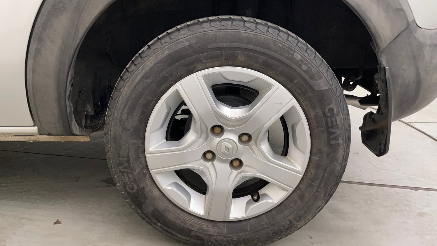 Used 2022 Renault Triber Limited Edition Petrol Manual tyres LEFT REAR TYRE RIM VIEW