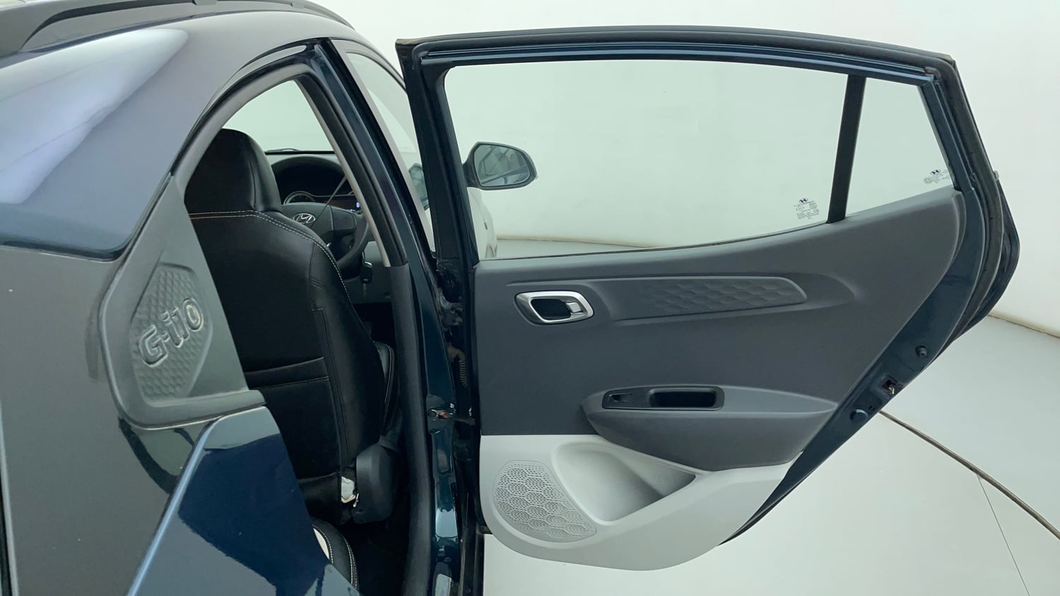 Used 2021 Hyundai Grand i10 Nios Sportz AMT 1.2 Kappa VTVT Petrol Automatic interior RIGHT REAR DOOR OPEN VIEW