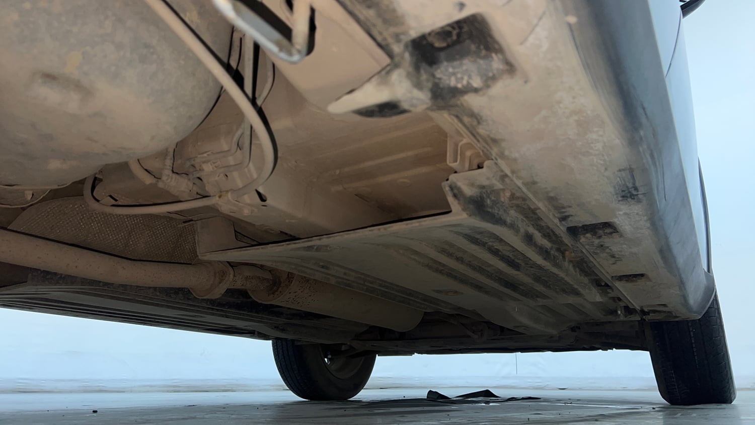 Used 2024 Maruti Suzuki Grand Vitara Delta Smart Hybrid Petrol Manual extra REAR RIGHT UNDERBODY VIEW