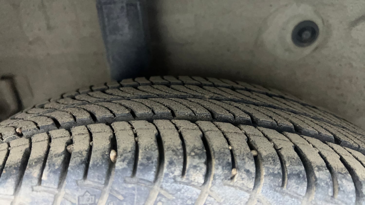 Used 2017 Maruti Suzuki Celerio VXi AMT Petrol Automatic tyres RIGHT REAR TYRE TREAD VIEW
