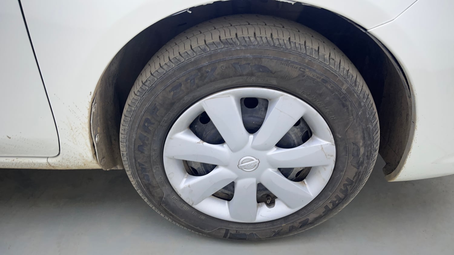 Used 2018 Nissan Sunny XL D Diesel Manual tyres RIGHT FRONT TYRE RIM VIEW