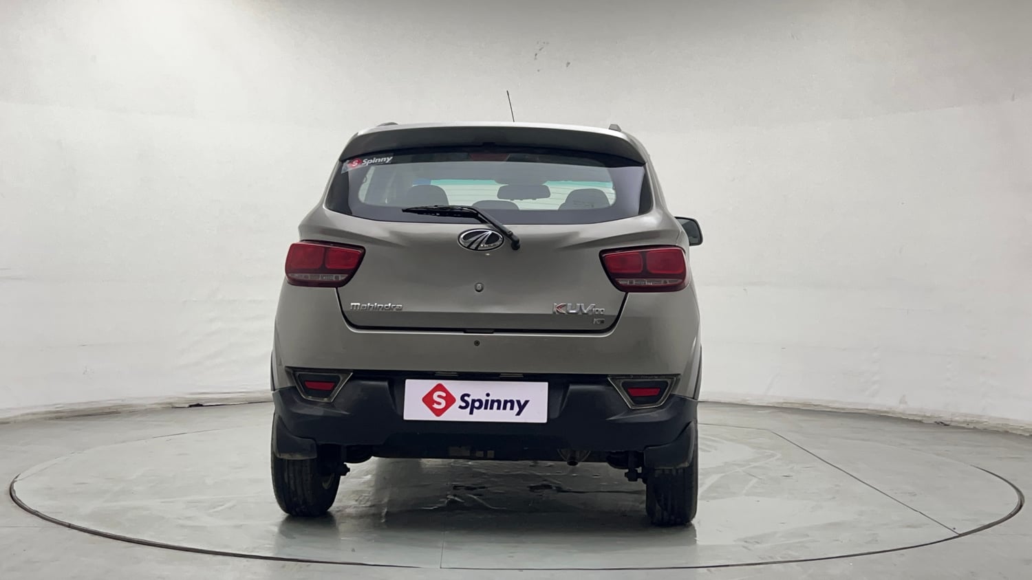 Used 2017 Mahindra KUV100 K6 6 STR Petrol Manual exterior BACK VIEW