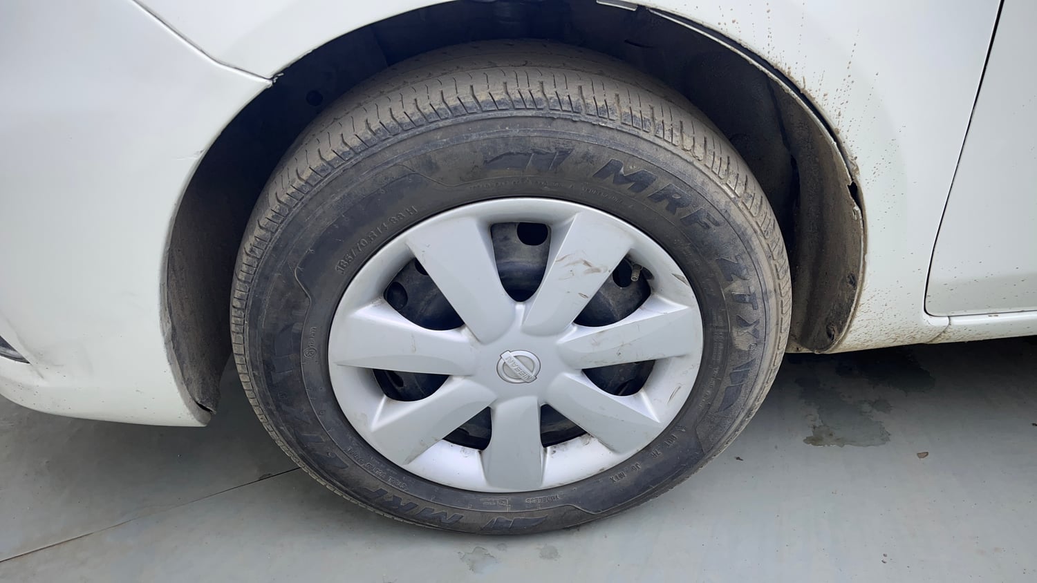 Used 2018 Nissan Sunny XL D Diesel Manual tyres LEFT FRONT TYRE RIM VIEW
