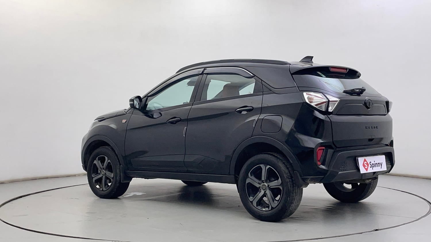 Used 2023 Tata Nexon XZA Plus LUXS Red Dark Edition Petrol Automatic exterior LEFT REAR CORNER VIEW