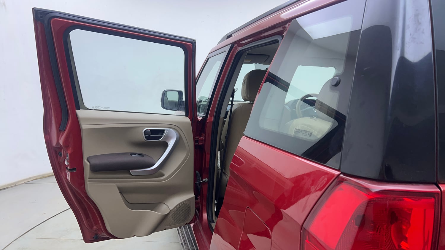 Used 2017 Mahindra TUV300 T8 mHAWK100 Diesel Manual interior LEFT REAR DOOR OPEN VIEW