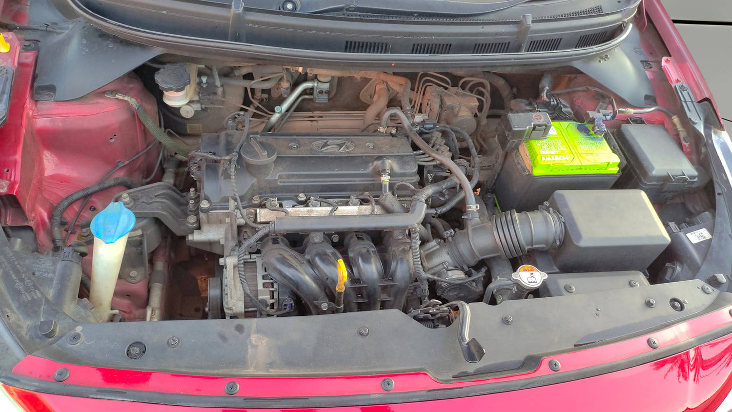 Used 2017 Hyundai Elite i20 Asta 1.2 (O) Petrol Manual engine ENGINE RIGHT SIDE VIEW
