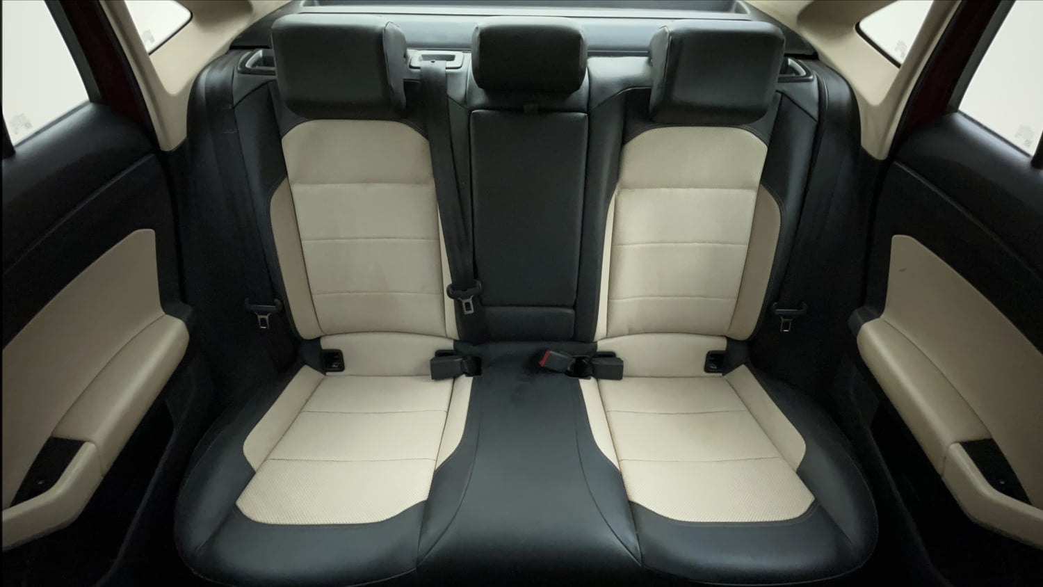 Used 2022 Volkswagen Virtus Topline 1.0 TSI MT Petrol Manual interior REAR SEAT CONDITION VIEW