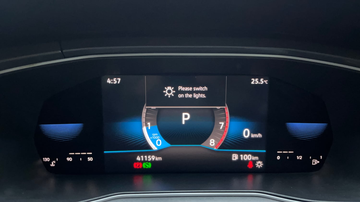 Used 2024 Volkswagen Taigun Topline 1.0 TSI AT Petrol Automatic interior CLUSTERMETER VIEW