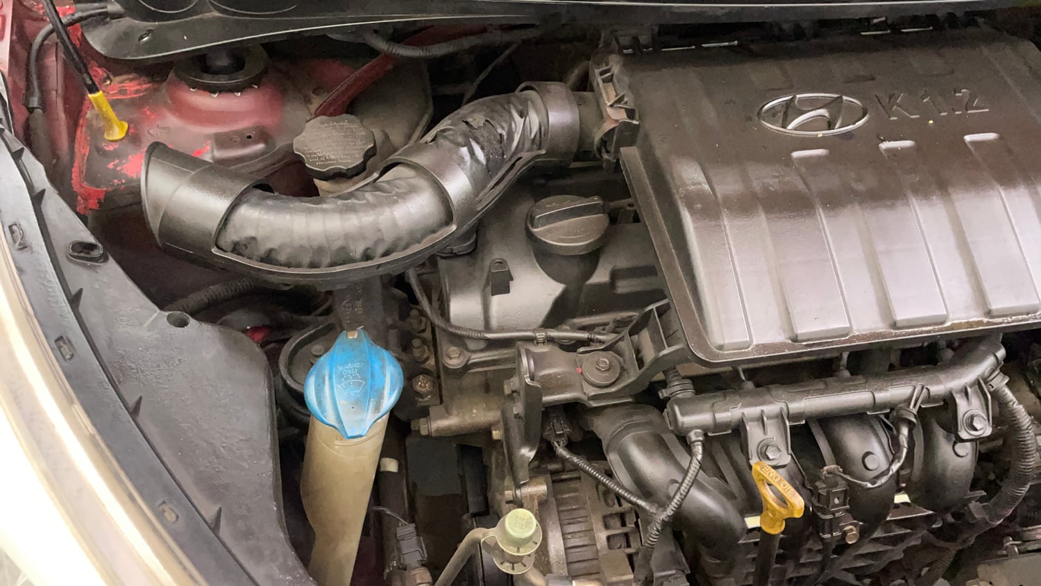 Used 2018 Hyundai Grand i10 Sportz 1.2 Kappa VTVT Petrol Manual engine ENGINE RIGHT SIDE VIEW