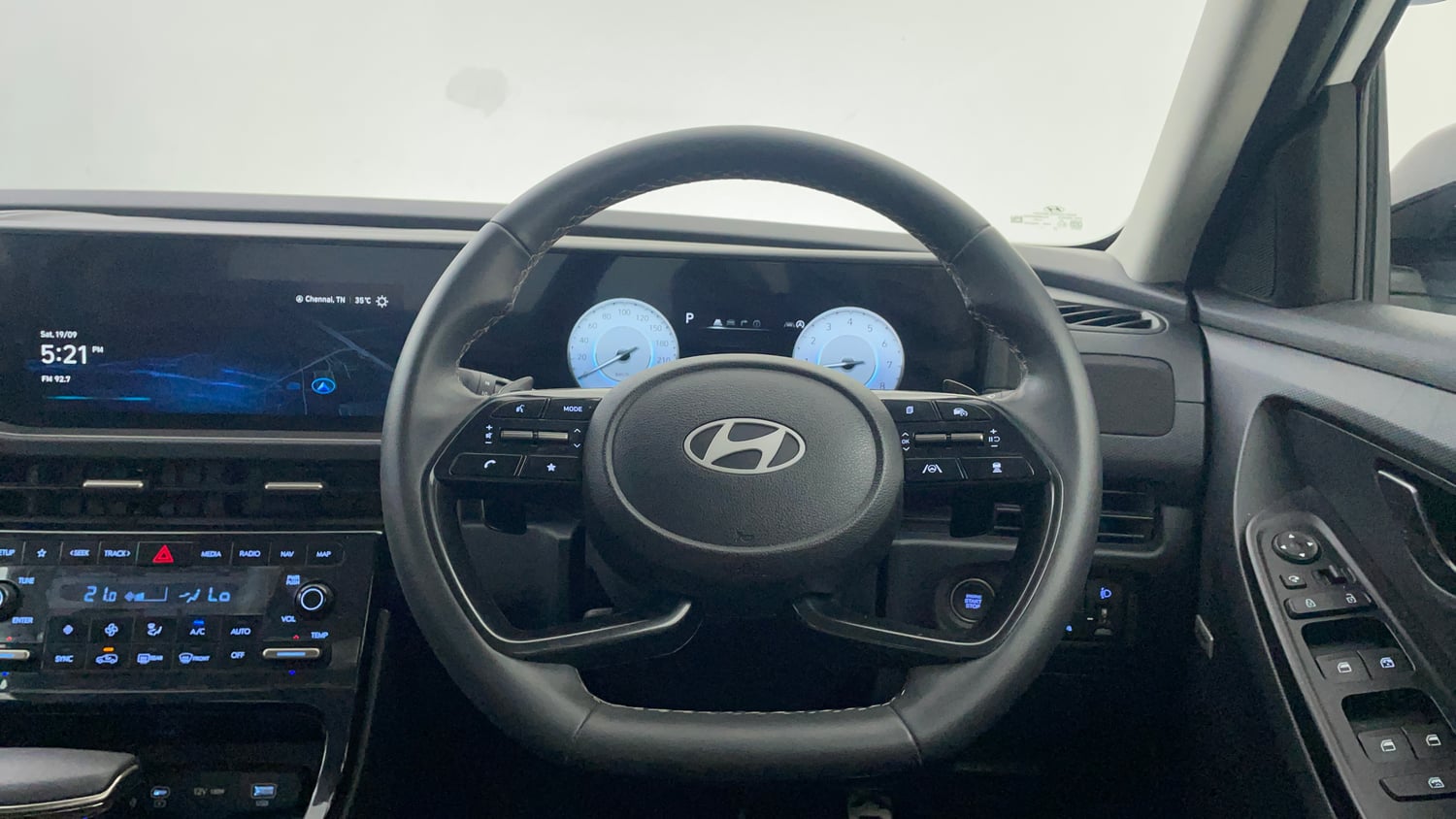 Used 2024 Hyundai Creta SX (O) 1.5 Petrol IVT Knight Petrol Automatic interior STEERING VIEW