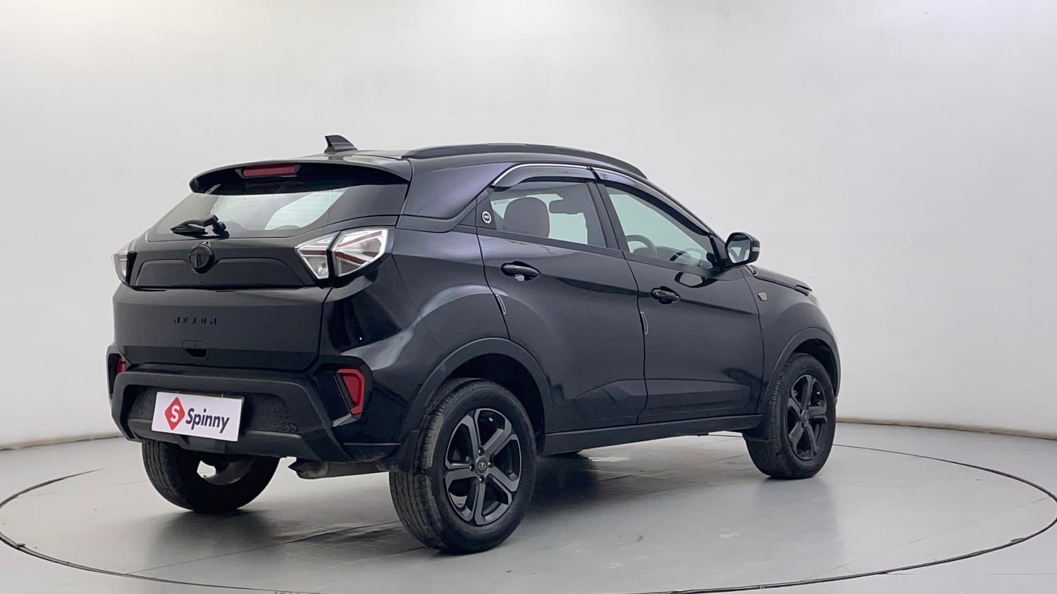 Used 2023 Tata Nexon XZA Plus LUXS Red Dark Edition Petrol Automatic exterior RIGHT REAR CORNER VIEW