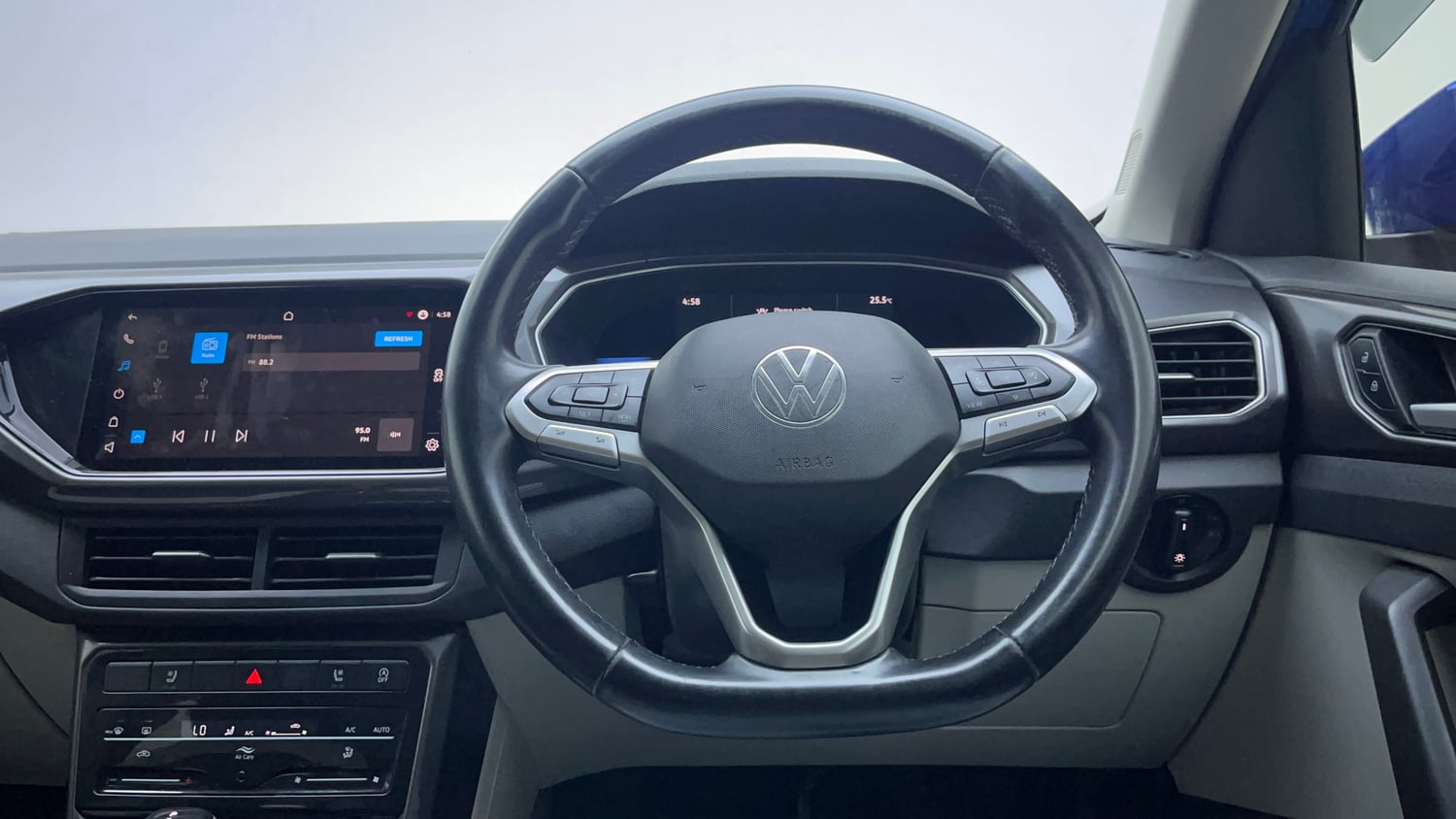 Used 2024 Volkswagen Taigun Topline 1.0 TSI AT Petrol Automatic interior STEERING VIEW