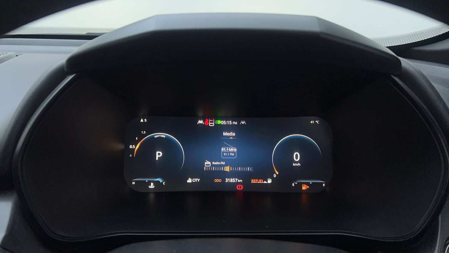 Used 2024 Tata Harrier Fearless Plus Dark Edition AT Diesel Automatic interior CLUSTERMETER VIEW