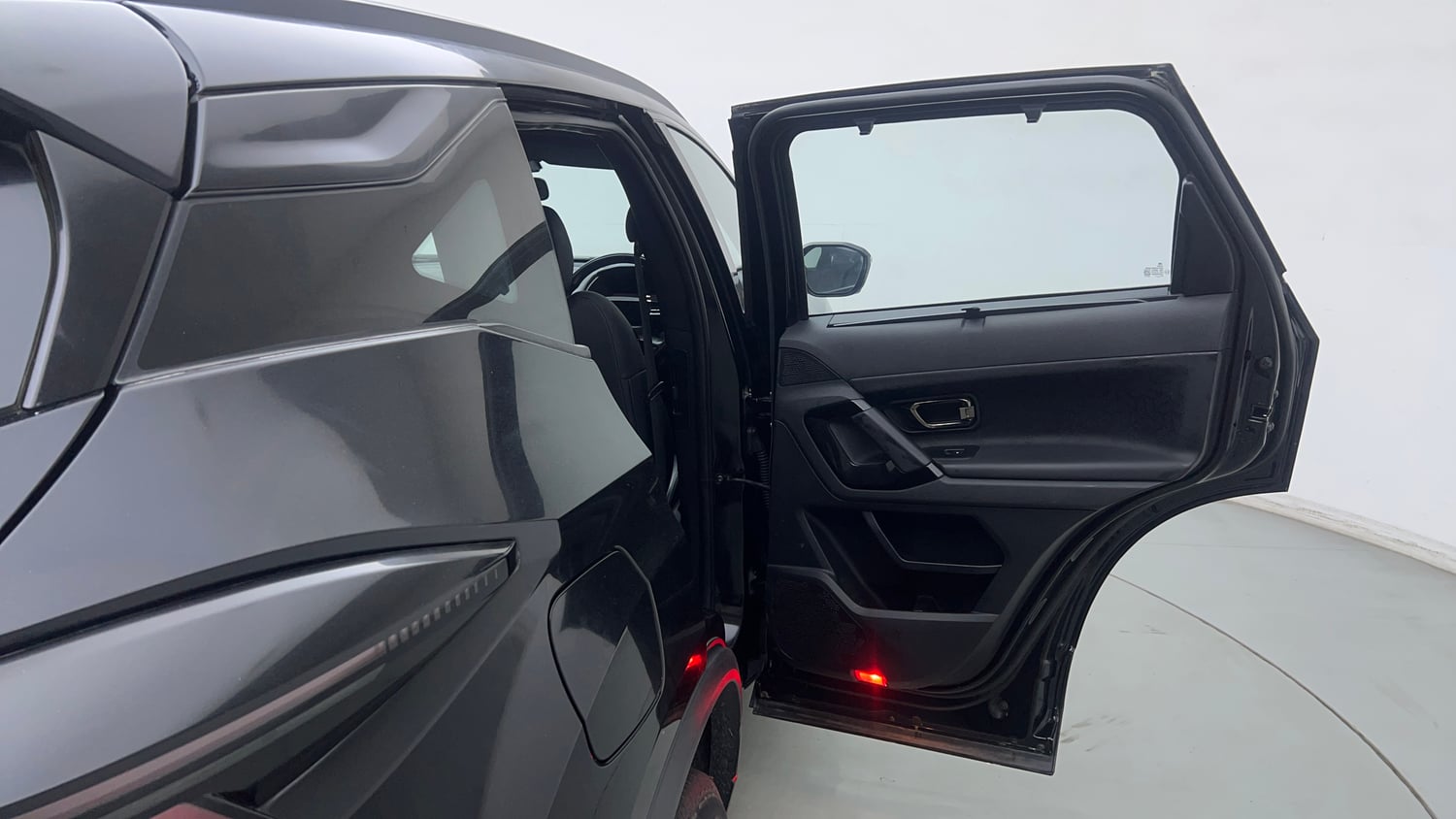 Used 2024 Tata Harrier Fearless Plus Dark Edition AT Diesel Automatic interior RIGHT REAR DOOR OPEN VIEW