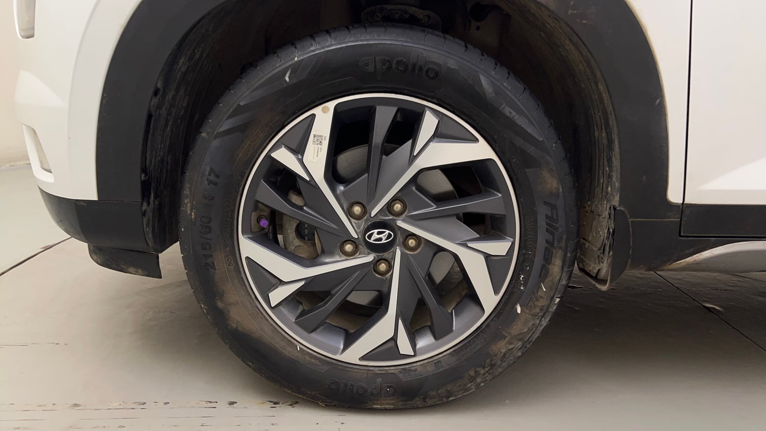 Used 2021 Hyundai Creta SX (O) 1.5 Diesel Automatic Diesel Automatic tyres LEFT FRONT TYRE RIM VIEW
